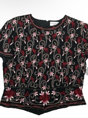 NWT Papell Boutique Evening Top Size Large
